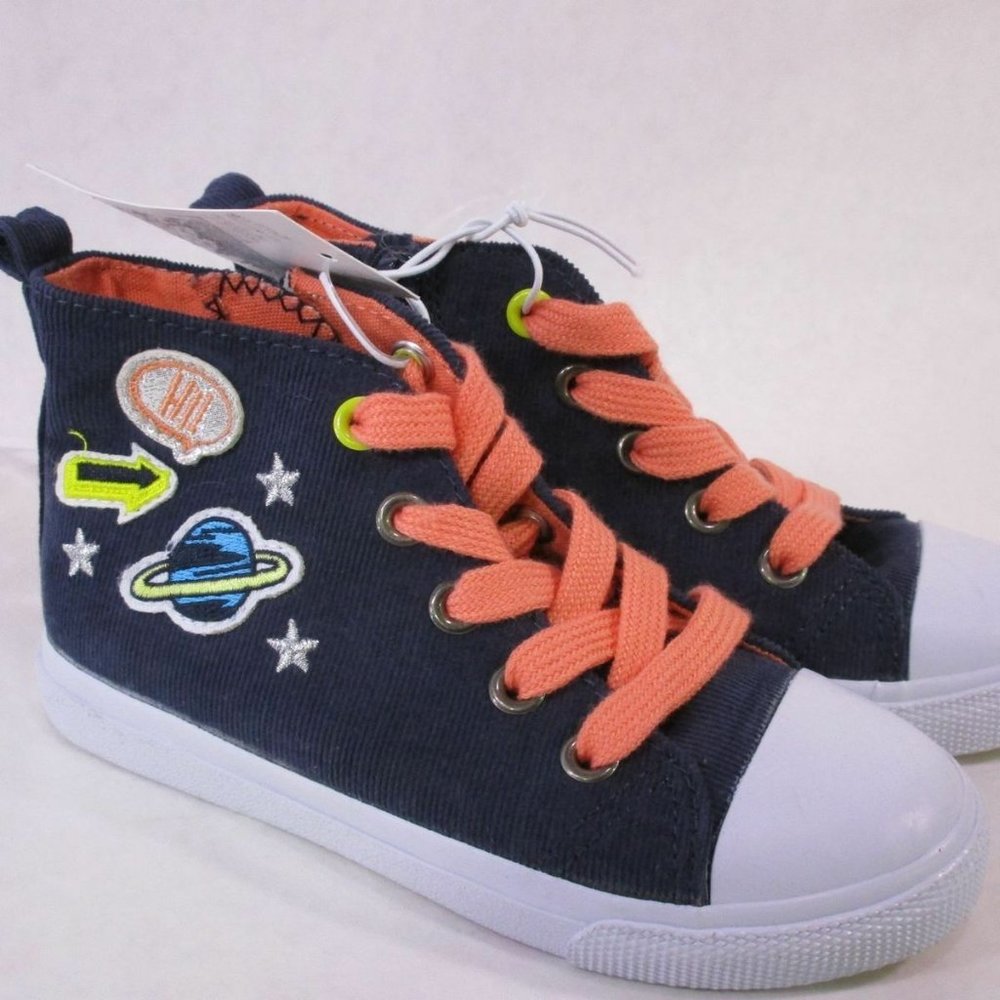 Cat & Jack Jory Navy Blue High Tops Planets